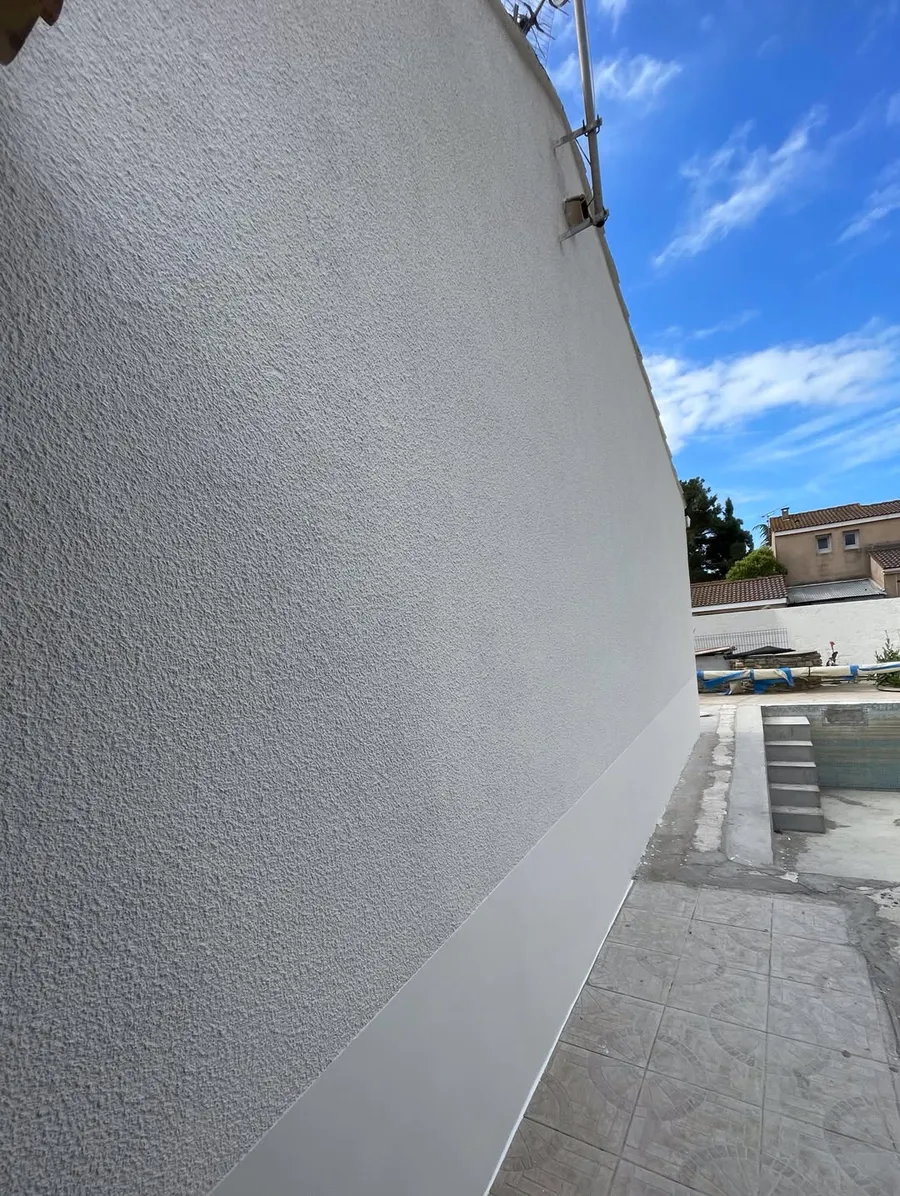 Façade de maison après ravalement